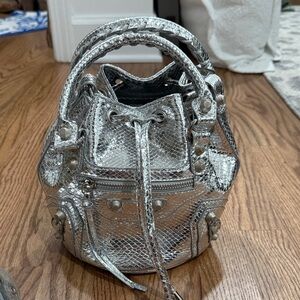 Silver Designer Women's Bag